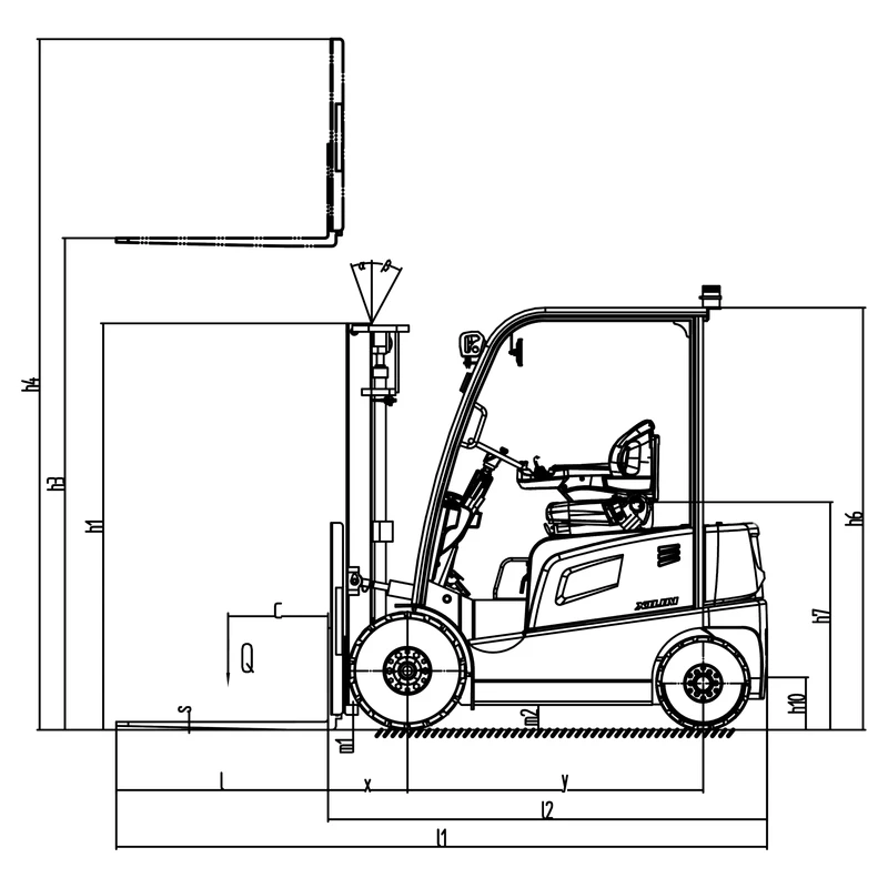 AC-driven elektrisk gaffeltruck ECV16S–ECV35S