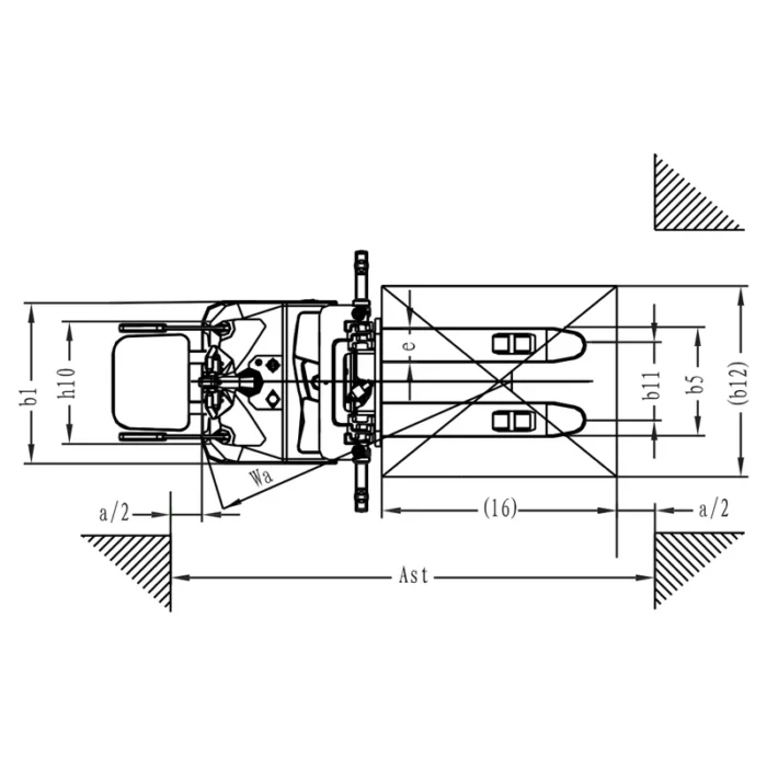 Elektrisk staplare EVV20-P med borstlös AC-motor