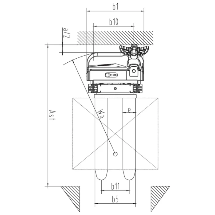 Elektrisk dubbelpallstaplare EVV10B-I/EVV12B-I