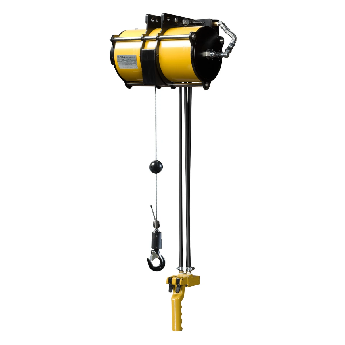 ENDO svängningsdämpat ATEX-klassat tryckluftsdrivet balansblock (EHB-85D med MSD-modul) 0–90 kg