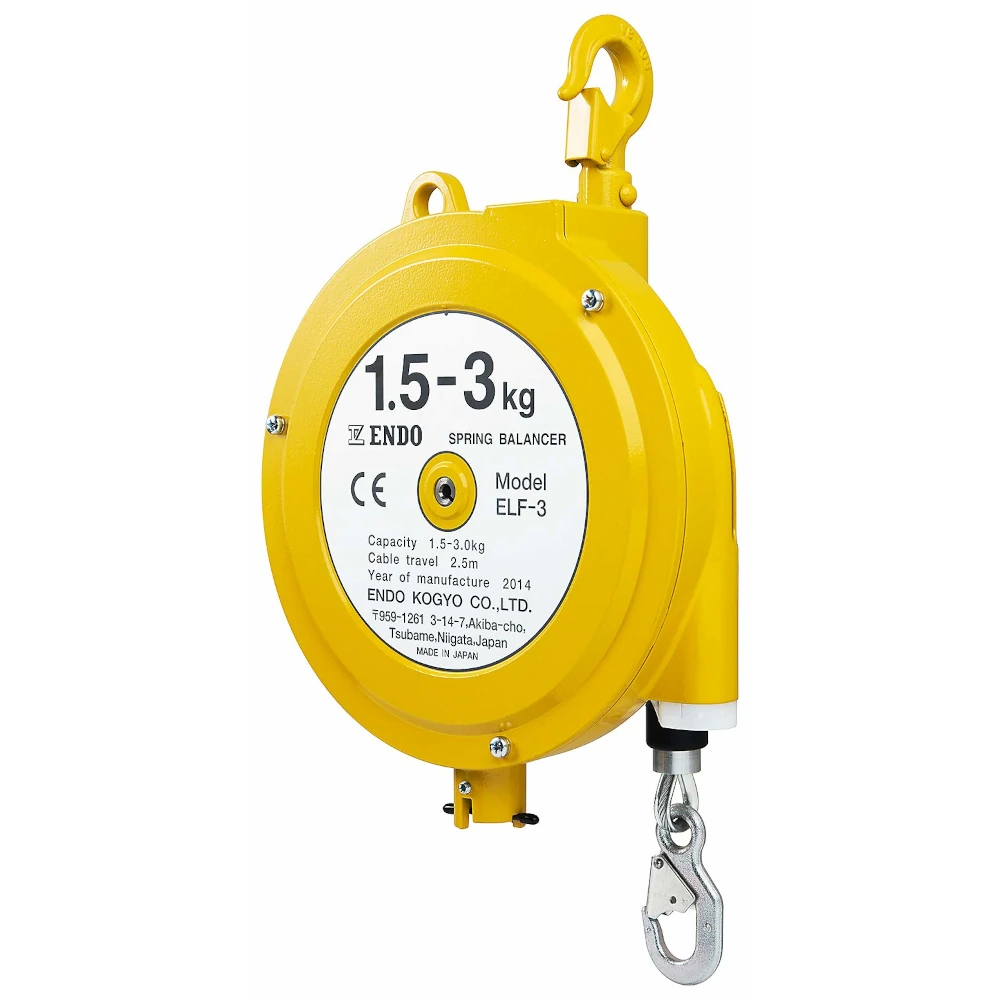 ENDO fjäderbalanserare med lång slaglängd (ELF-3), 1,5–3 kg