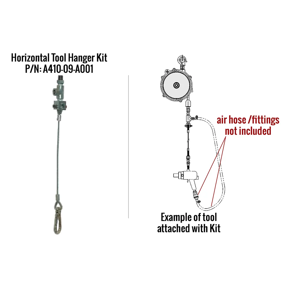 ENDO fjäderbalanserare THB-65A med svängbar stålkrok och säkerhetsspärr