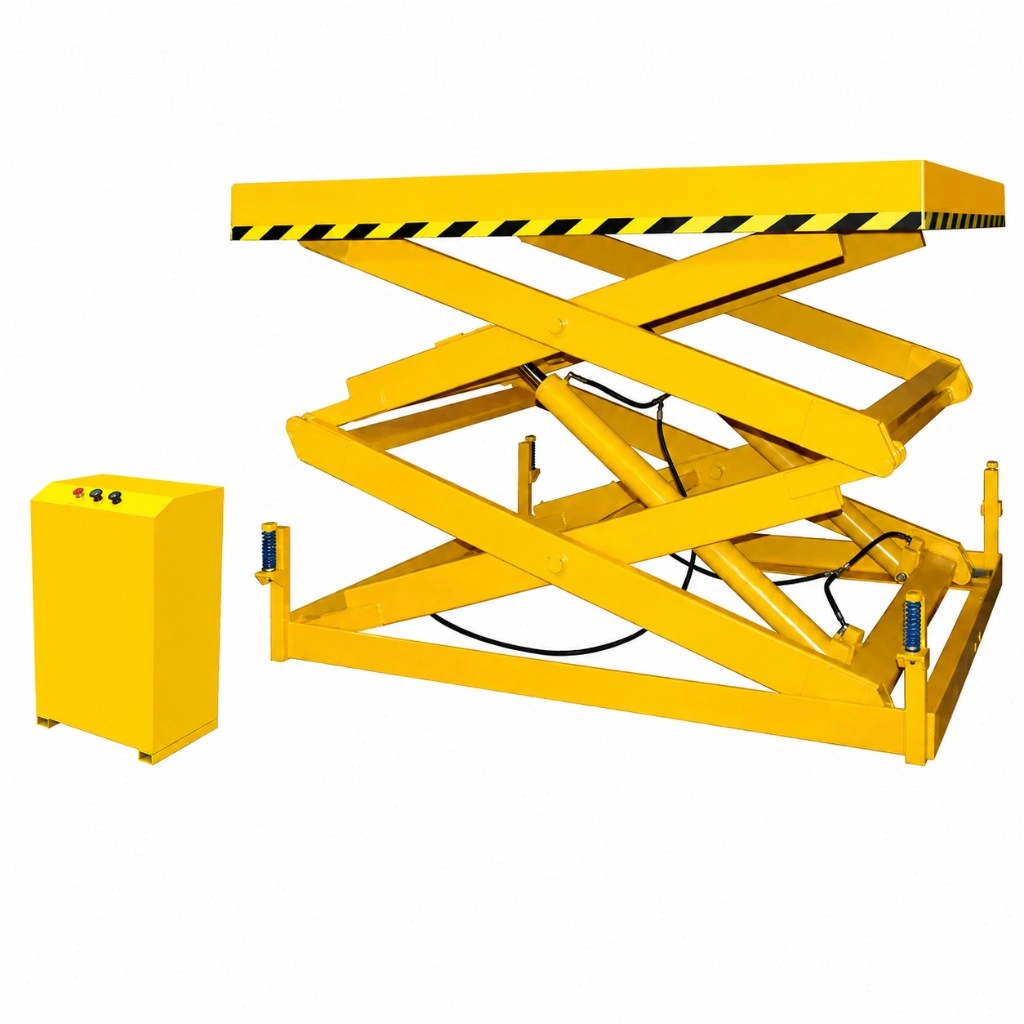 Kraftigt dubbelsaxlyftbord 2000 kg
