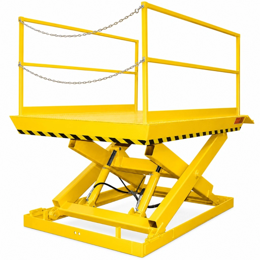 Hydraulisk lastramp HPSU 2700 kg i upphöjt läge