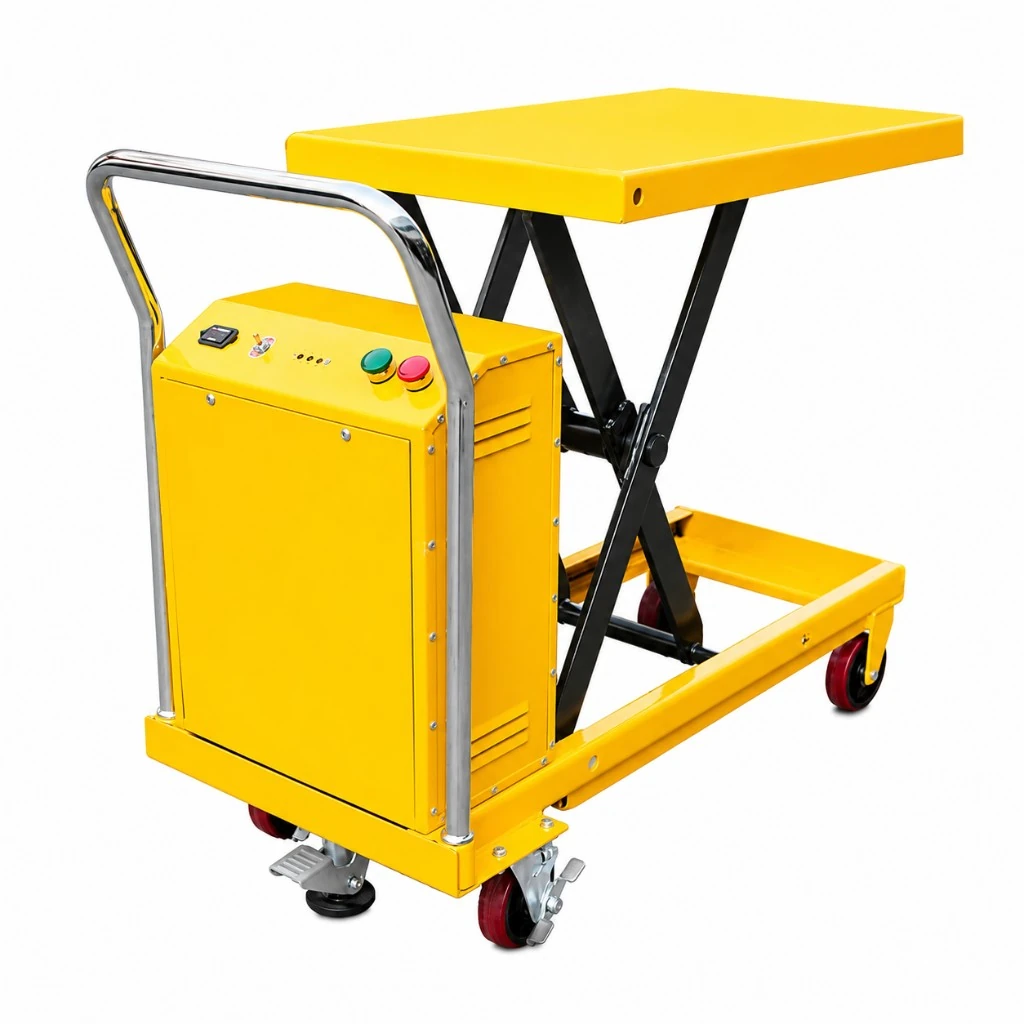 Semielektriskt mobilt saxlyftbord (PMPS300) 300 kg