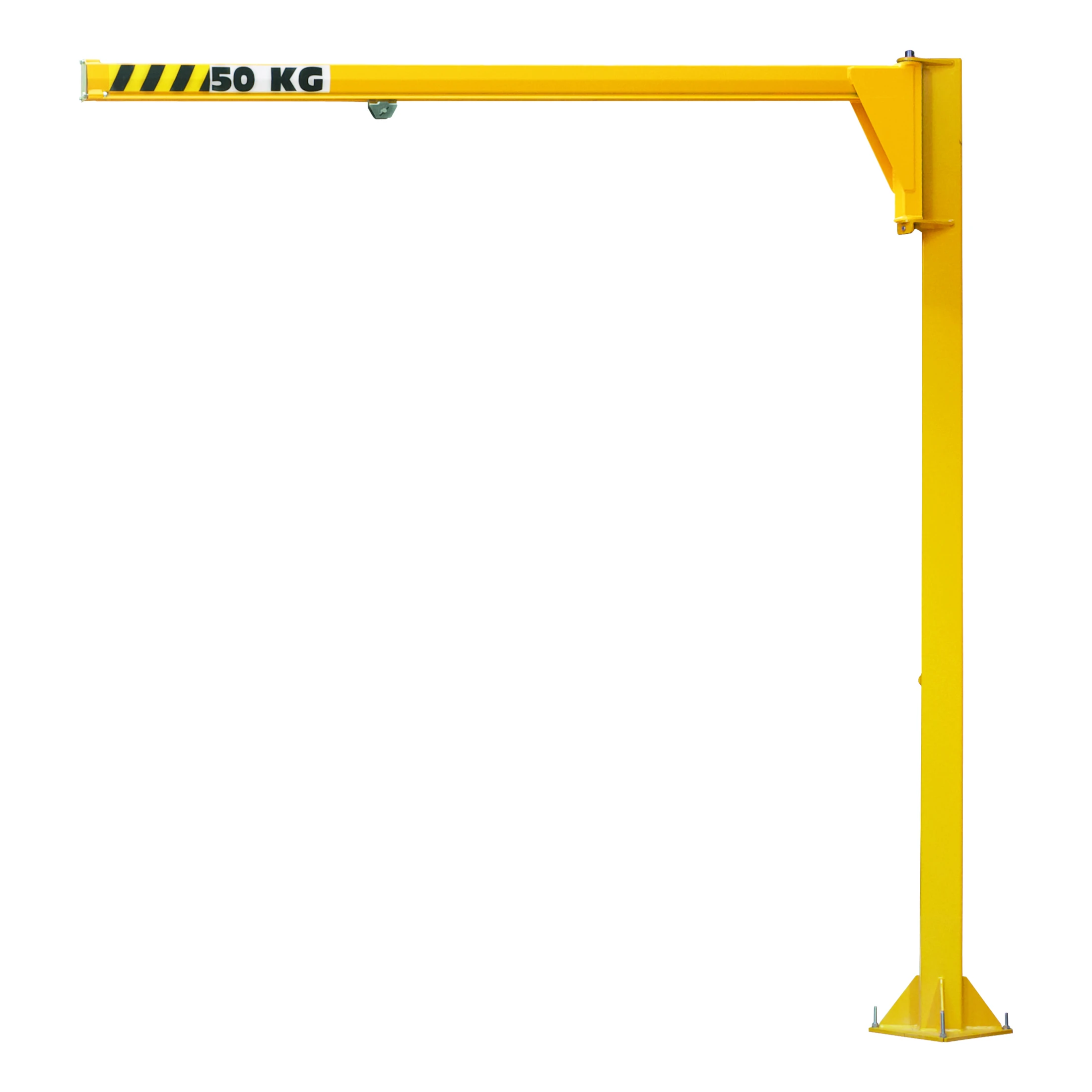 Lågbyggd pelarsvängkran med åkvagn (NSDK), 270°, 50–100 kg, 2–5 m