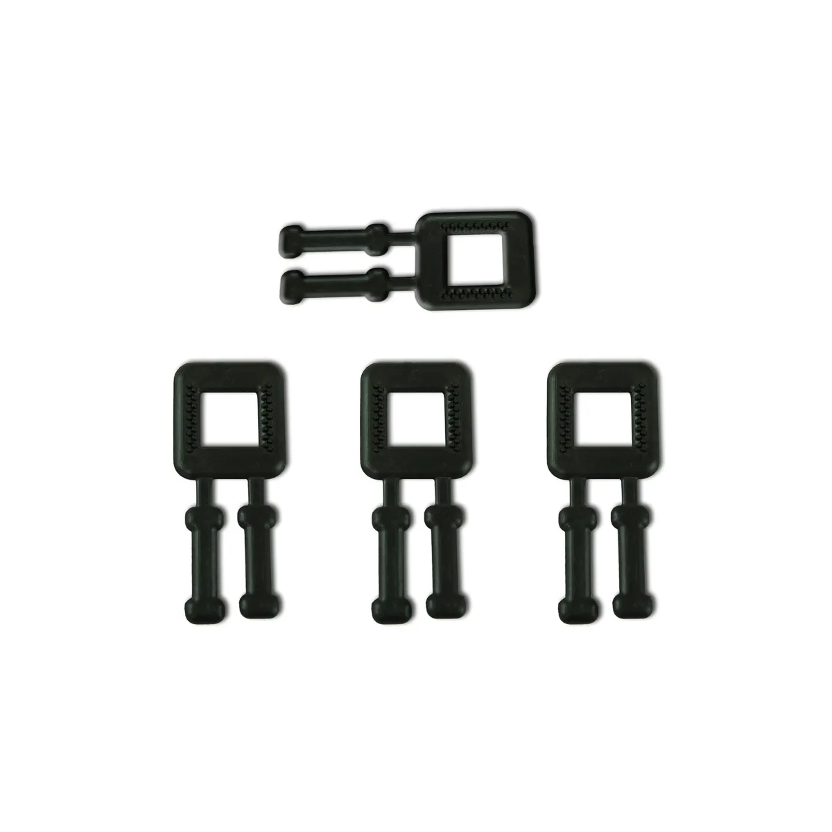 Svarta plastspännen för PP-band (BUCKLES-4P) 12 mm