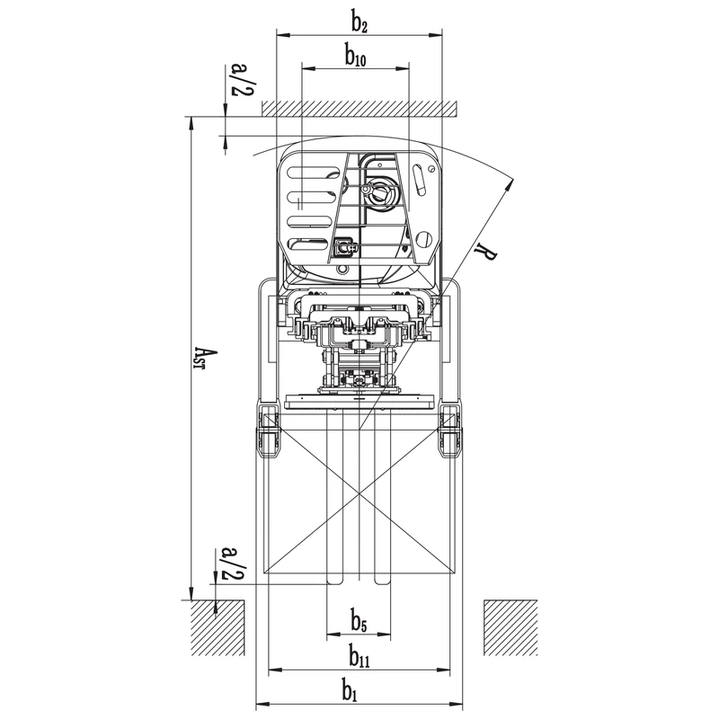 Elektrisk skjutstativtruck REV15DS/REV18DS, produktbild 7